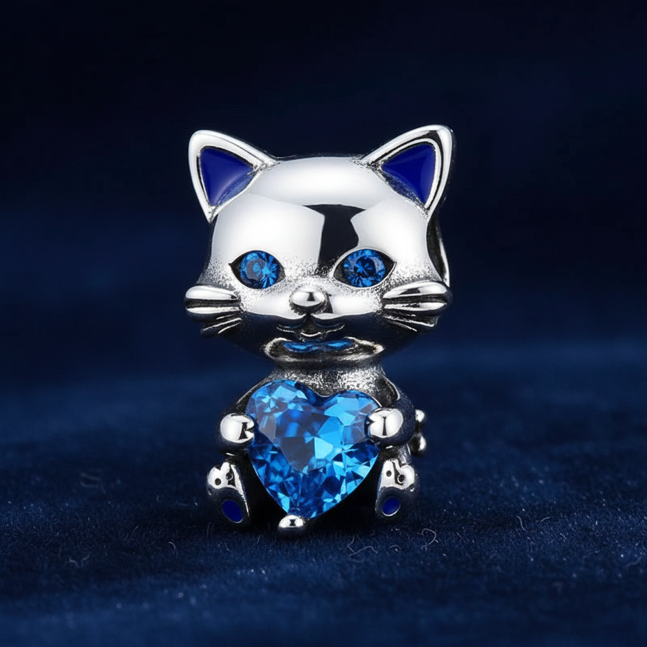 Cat Charm — Navy Hero