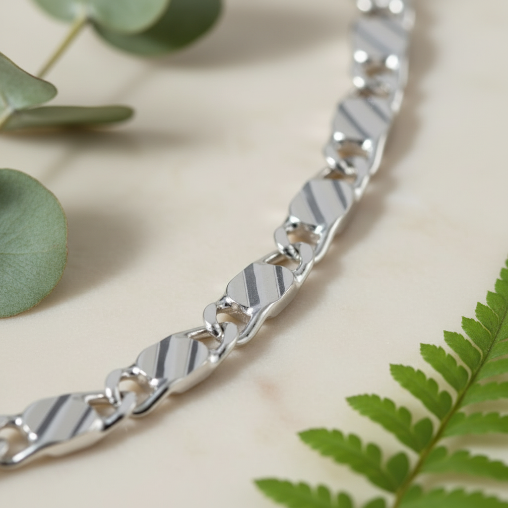 Chain Link Detail with Greenery