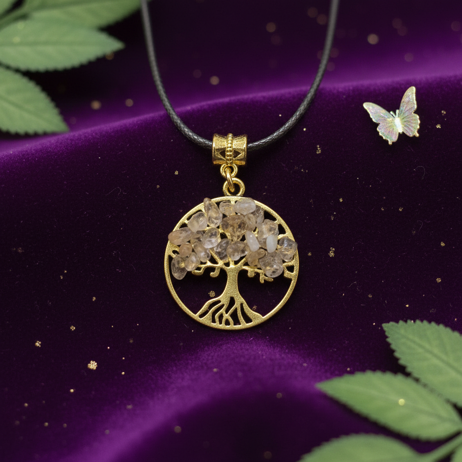Champagne Quartz Tree of Life