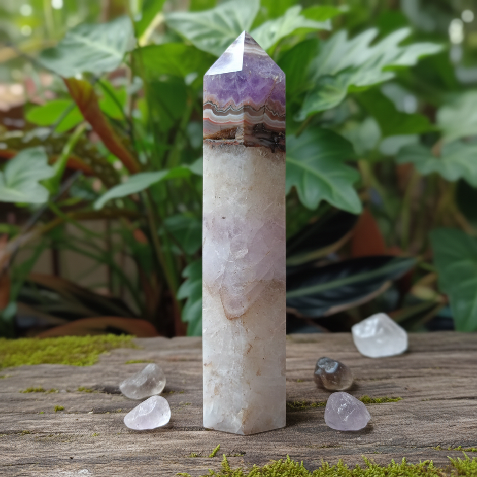 Chevron Amethyst 2 Wood