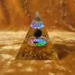 Citrine Chakra Yin Yang Pyramid – Amber Gold 3