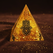 Citrine Hamsa Pyramid - Clean Front