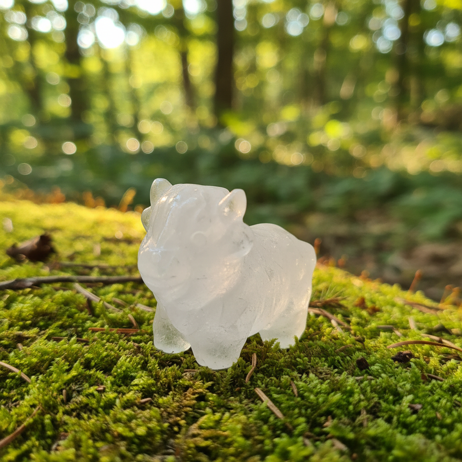 Clear Quartz Highland Cow