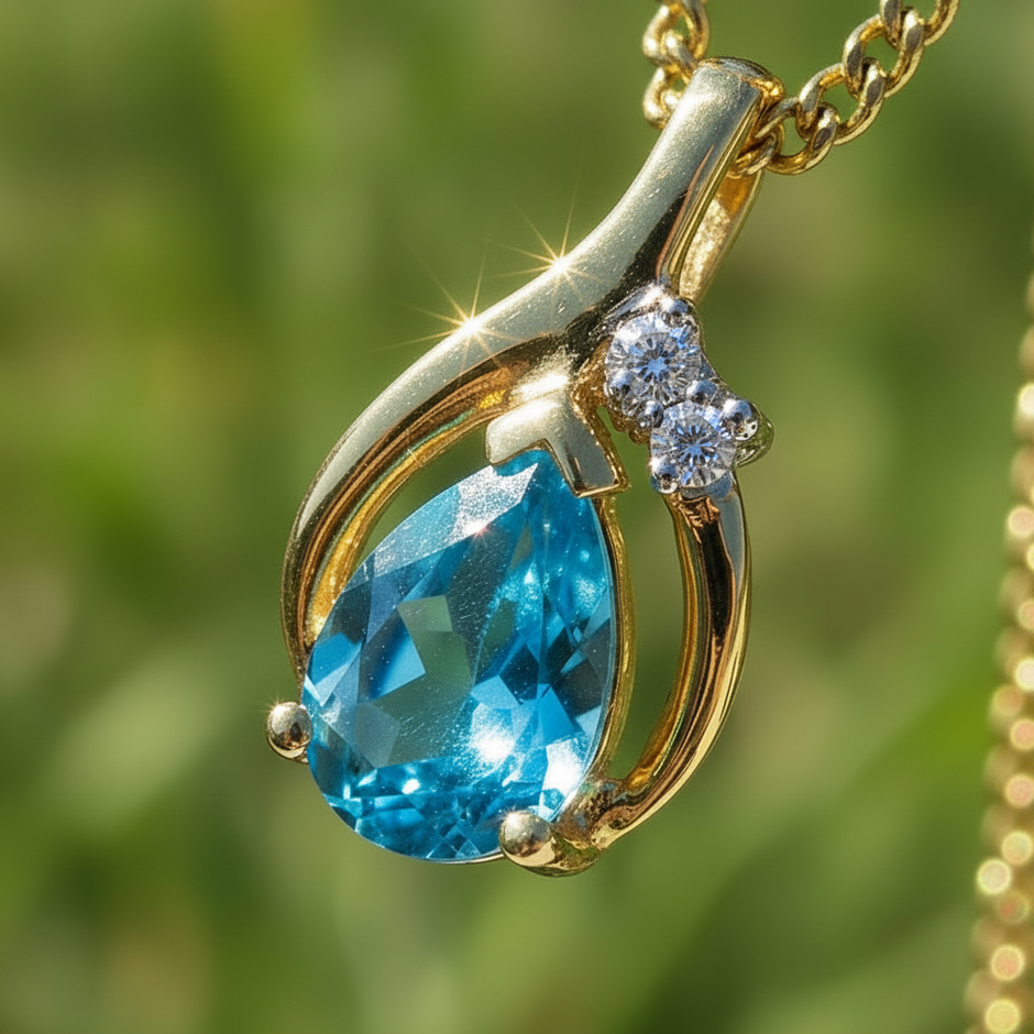 Close-up with crystal clear diamonds