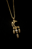 Crescent Moon Dream Catcher — Black Velvet