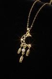 Crescent Moon Dream Catcher — Sparkle Black Velvet