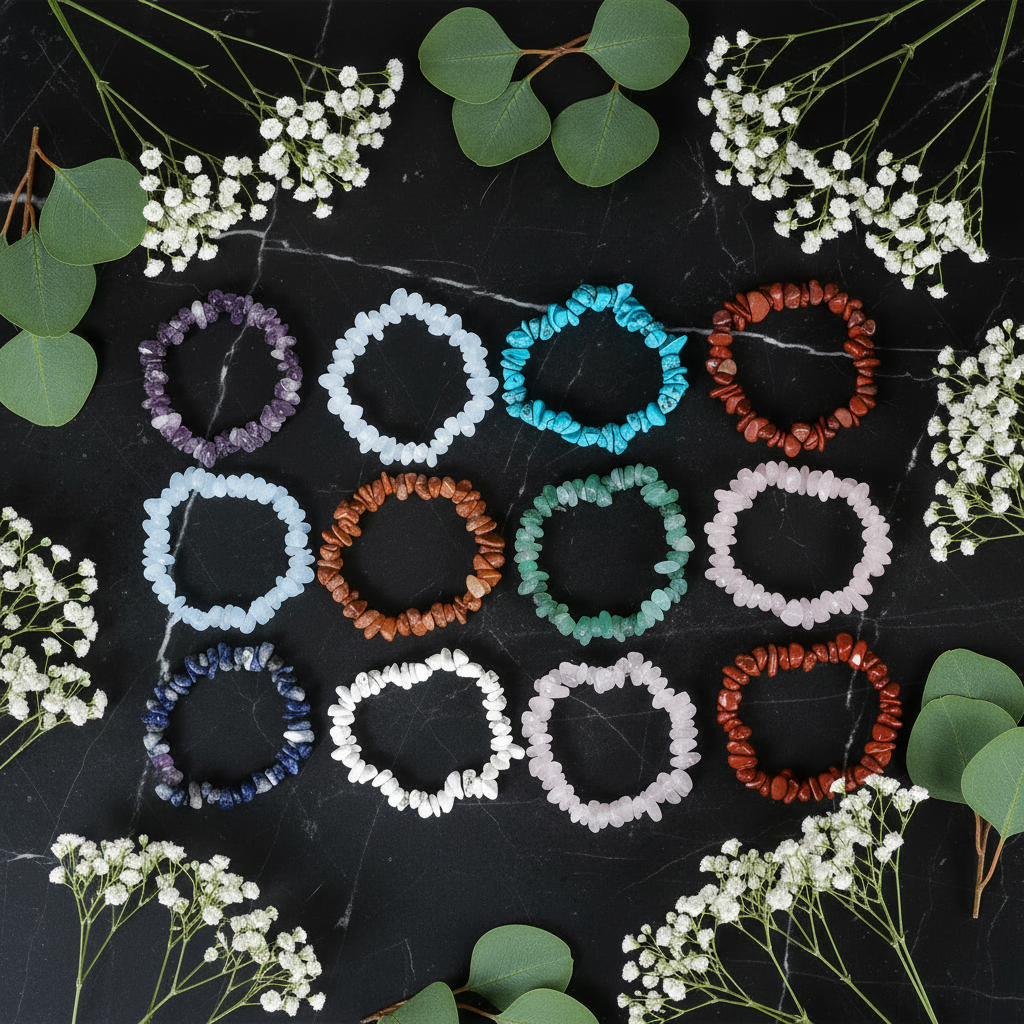 Crystal Chip Bracelets - Vibrant