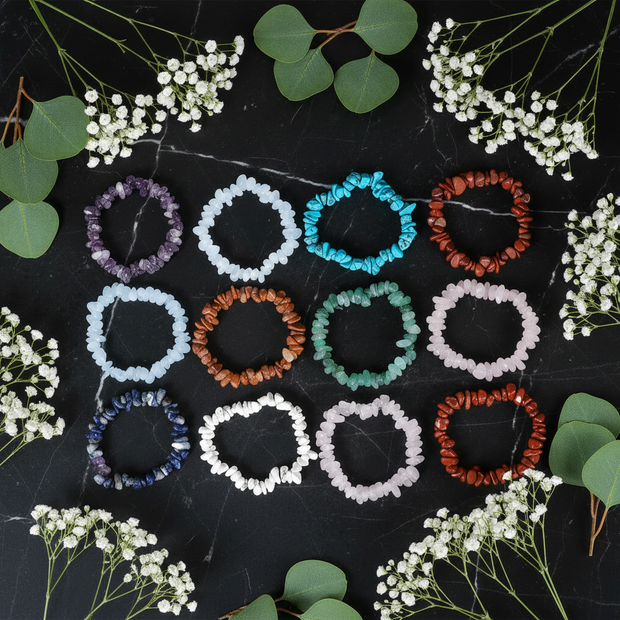 Crystal Chip Bracelets - Vibrant
