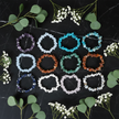 Crystal Chip Bracelets with Greenery