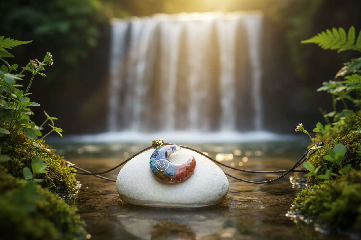 Crystal Moon Pendant Lifestyle