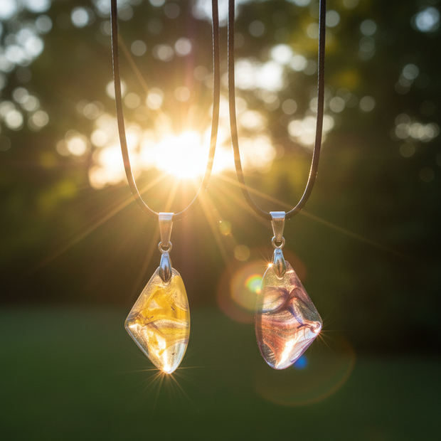Crystal Pendants - Front On Natural Sunlight