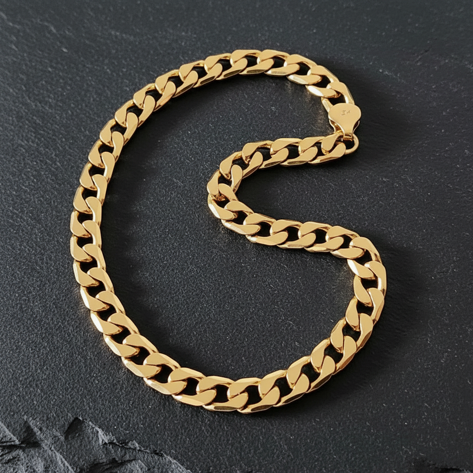 Cuban Link Chain - Slate Flat Lay