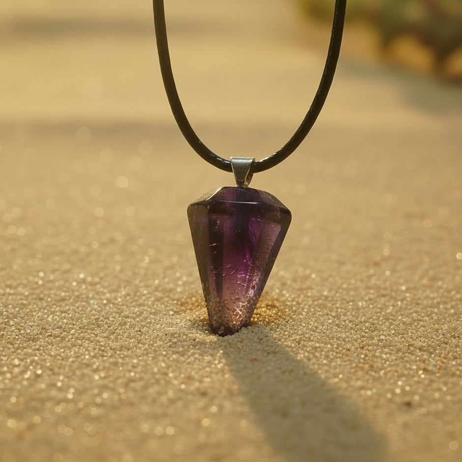 Dark Purple Pendant Closeup