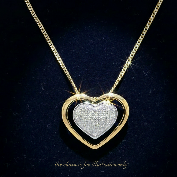 Diamond Heart Pendant V1