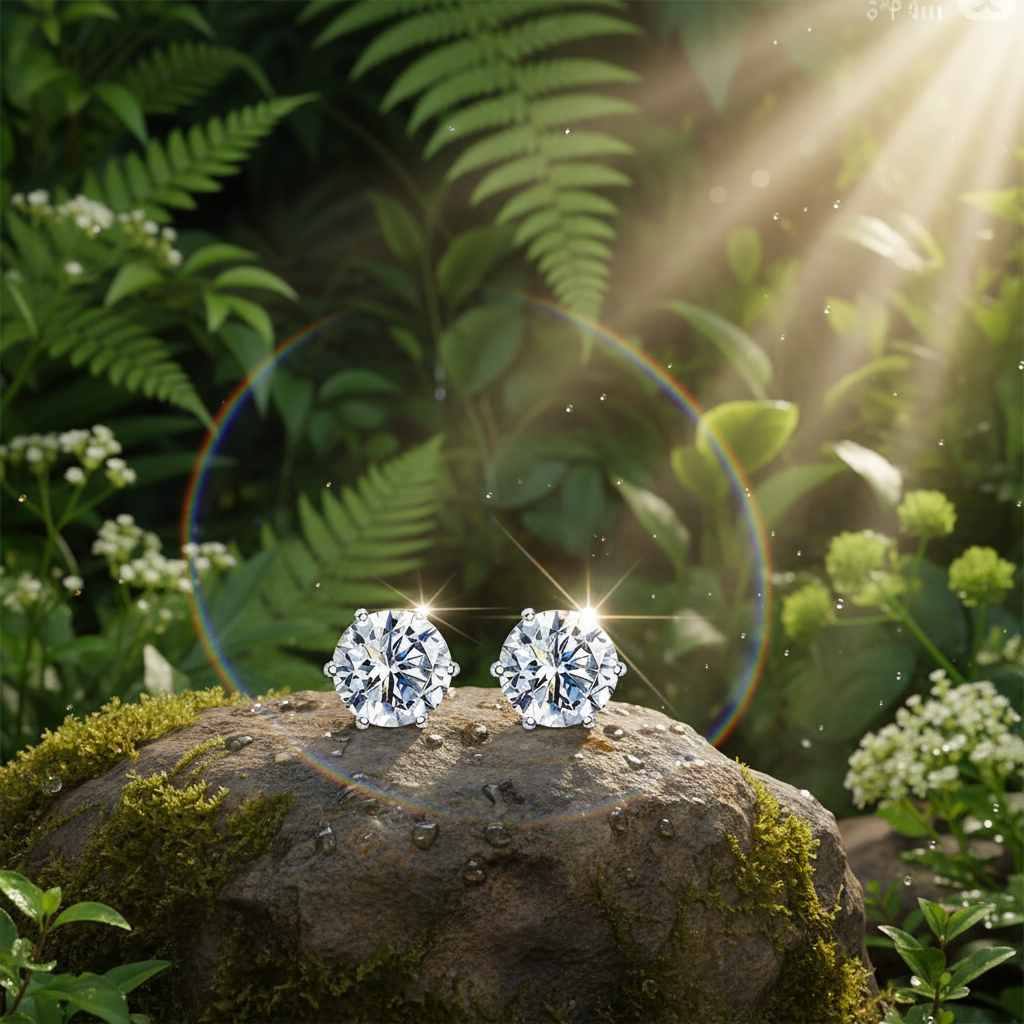 Diamond Stud Earrings - Version 3