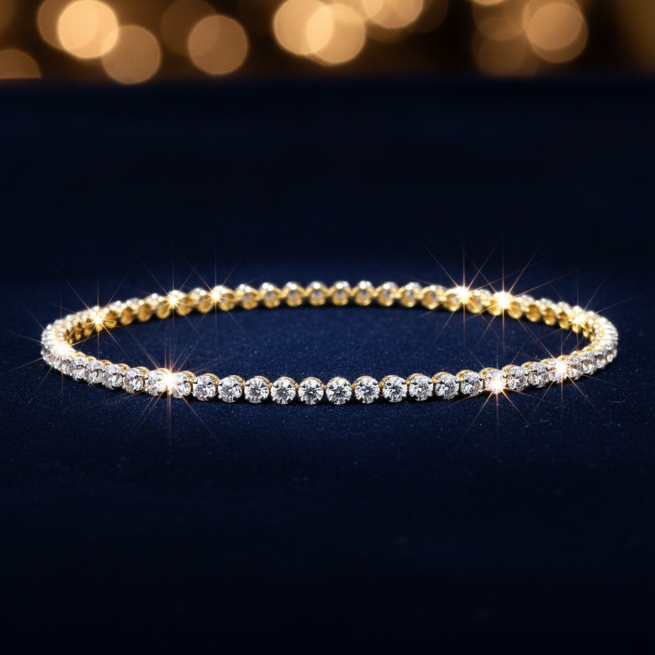 Diamond Tennis Bracelet Clean
