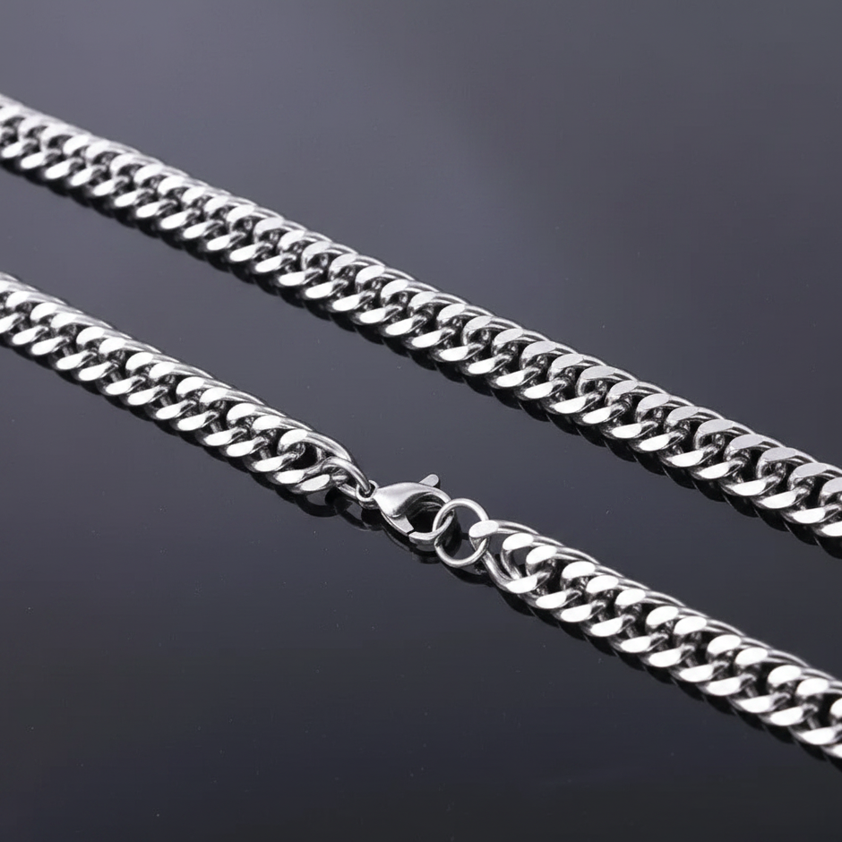 Double Woven Cuban Chain — V1 Clean