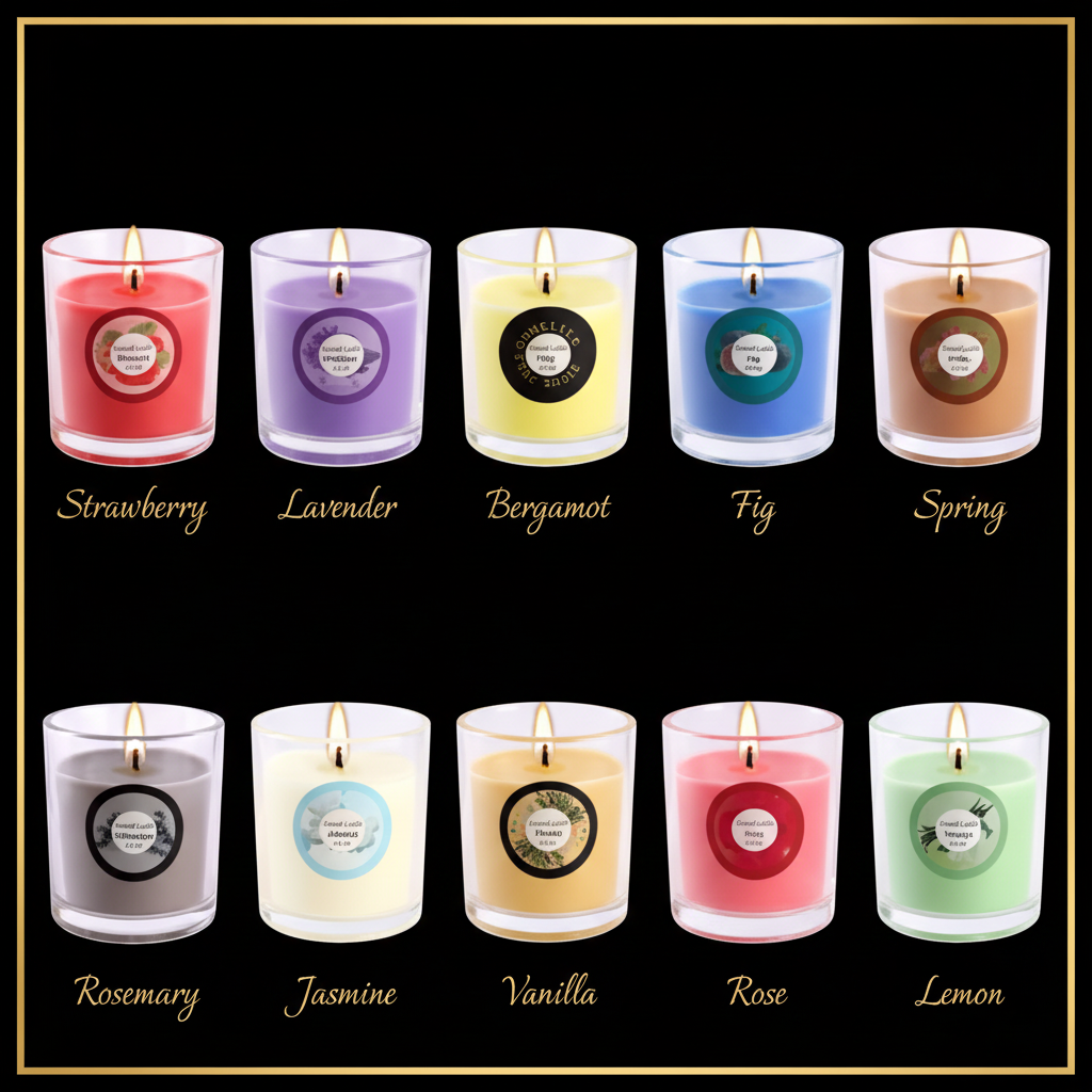 DP Online Scented Candles – Black & Gold