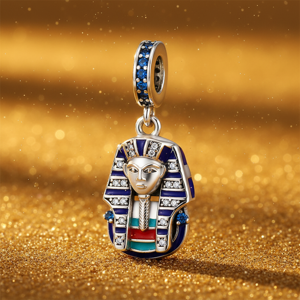 Egyptian Pharaoh Charm — Gold Sand