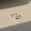 Elegant 5-6mm Natural White Freshwater Pearl Open Ring - DP Online