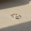 Elegant 5-6mm Natural White Freshwater Pearl Open Ring - DP Online