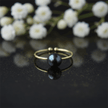 Elegant 6.5-7mm Black Natural Freshwater Pearl Open Adjustable Ring - DP Online
