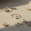 Elegant 9mm Natural White Freshwater Pearl Open Ring - DP Online