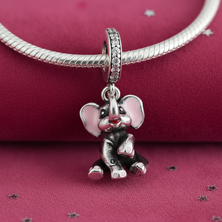 Elephant Charm — Sitting Upright Bracelet