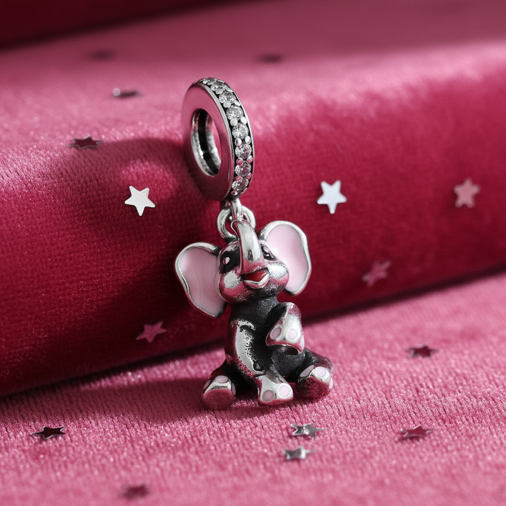 Elephant Charm — Sitting Upright Hero