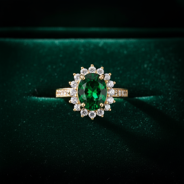 Emerald Gold Ring - Image 2