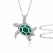 Emerald Green Turtle Pendant