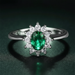 Emerald Halo Ring - Image 1