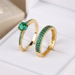 Emerald Ring Set - Gift Box V4