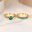 Emerald Ring Set - Vivid Marble