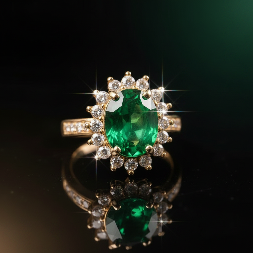 Emerald Ring Variant 1 - Sparkle