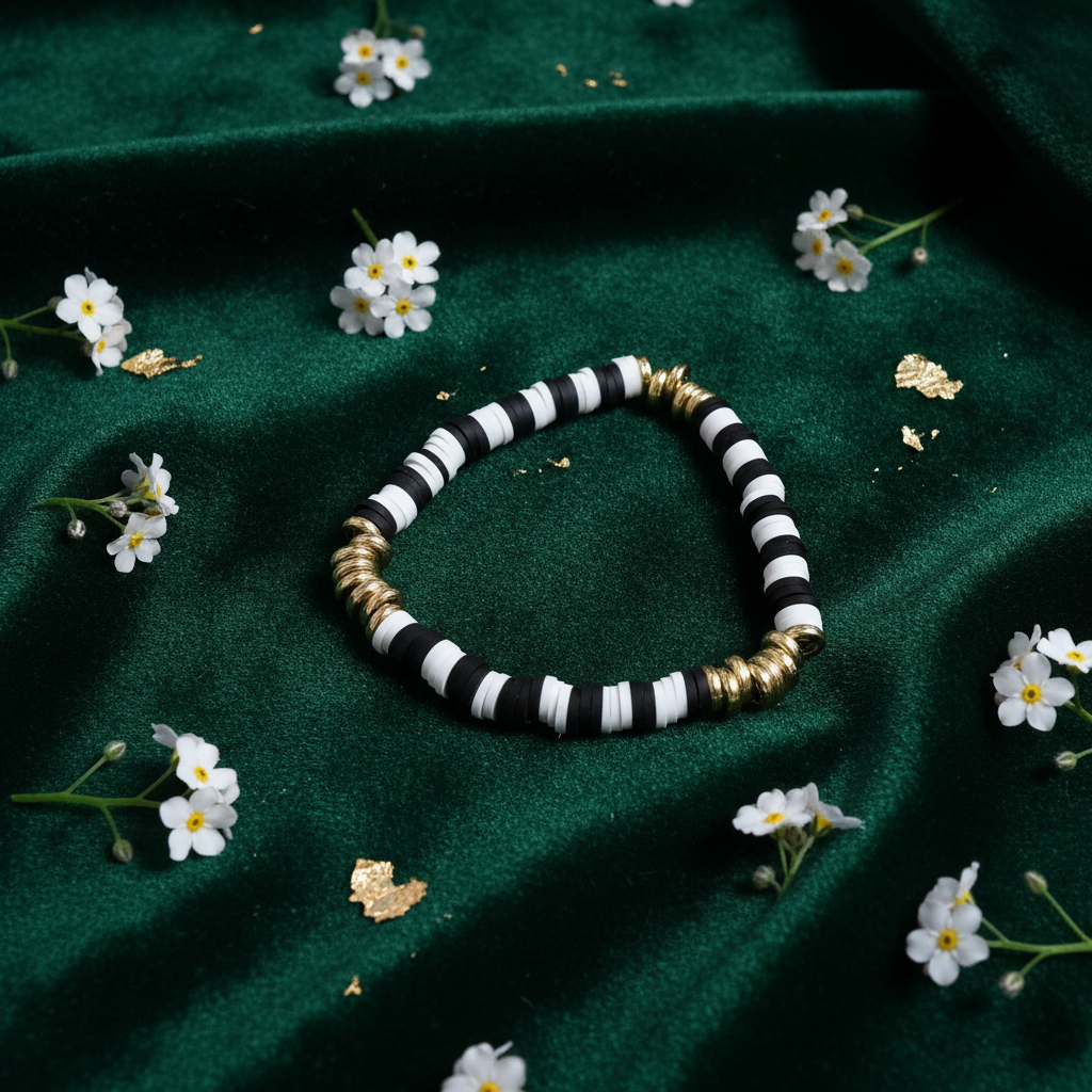 Emerald Velvet with Gold Leaf