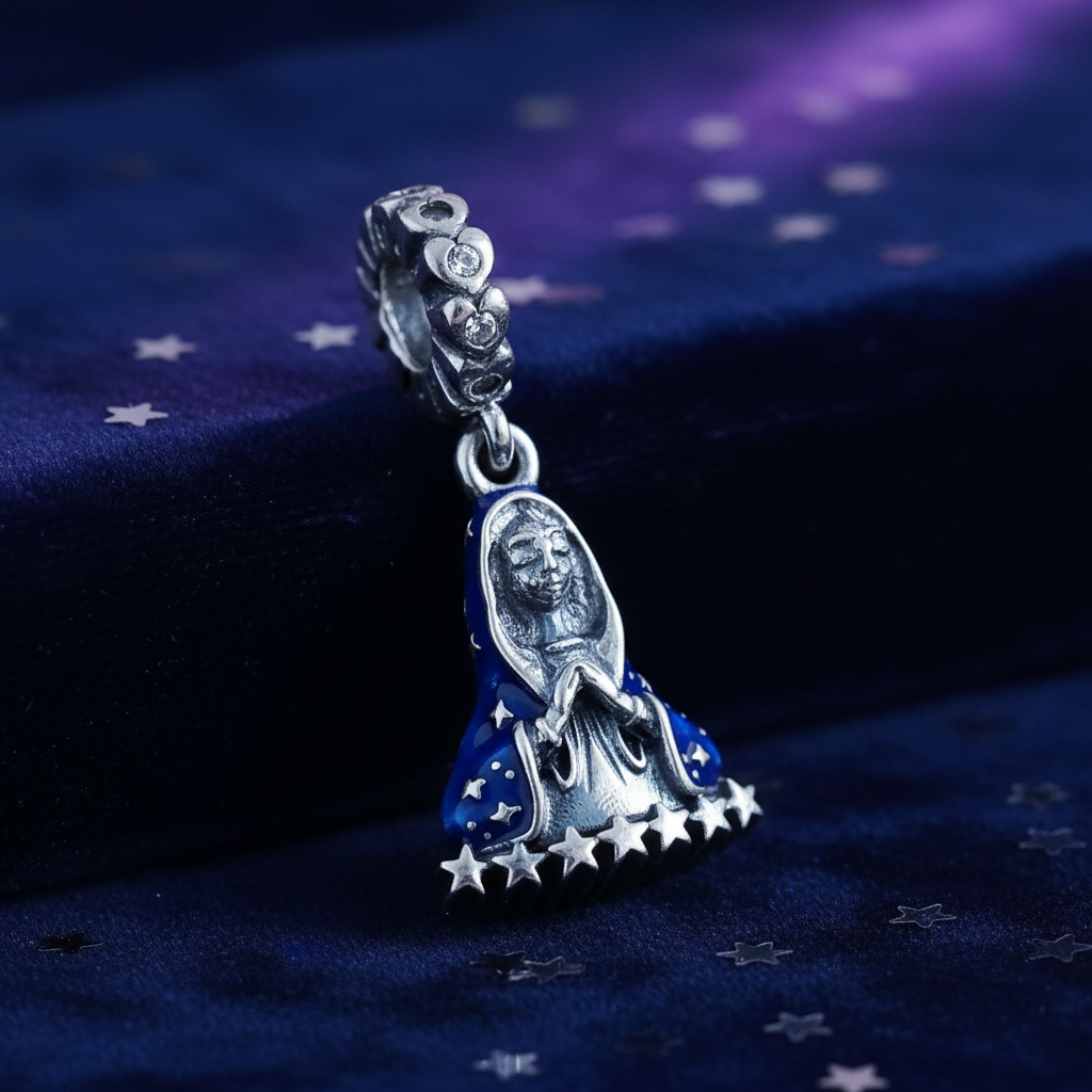 Fairy Charm — Midnight Navy Velvet Macro