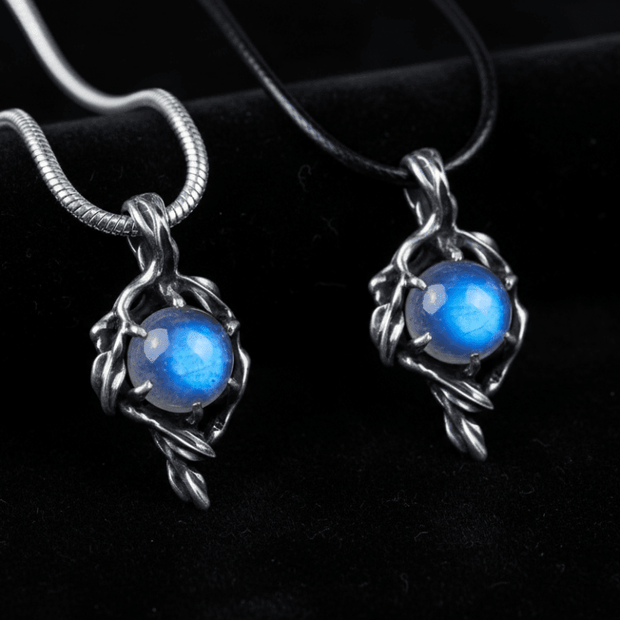 Flame Moonstone Pendant Necklace - DP Online