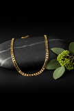 Flat Curb Chain — Botanical Elegance