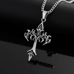 Fleur de Lis Flame Cross
