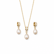 Freshwater pearl set on white, photo 1