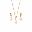 Freshwater pearl set on white, photo 2