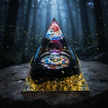 Galaxy Owl Pyramid - Angled Close Up
