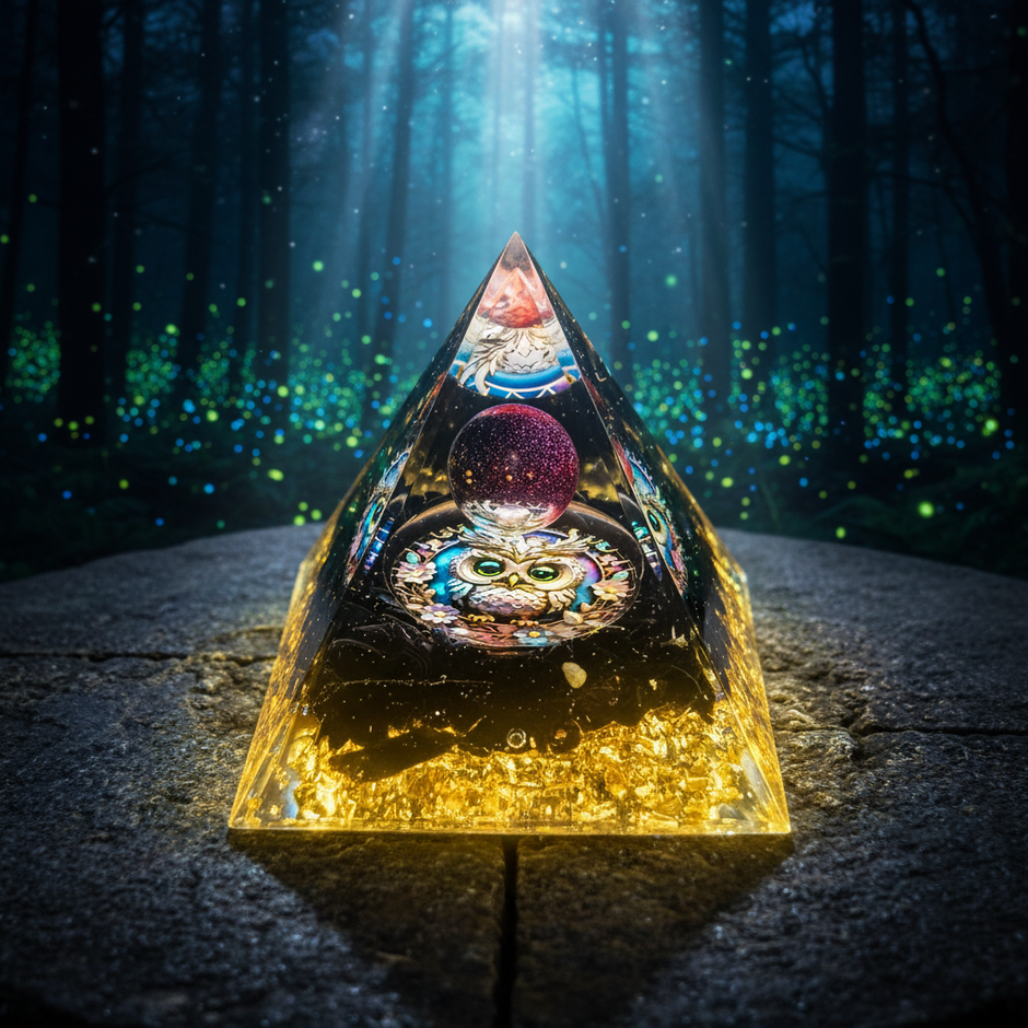 Galaxy Owl Pyramid - Front Hero