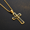 Gold & Black Cross - Angle 2