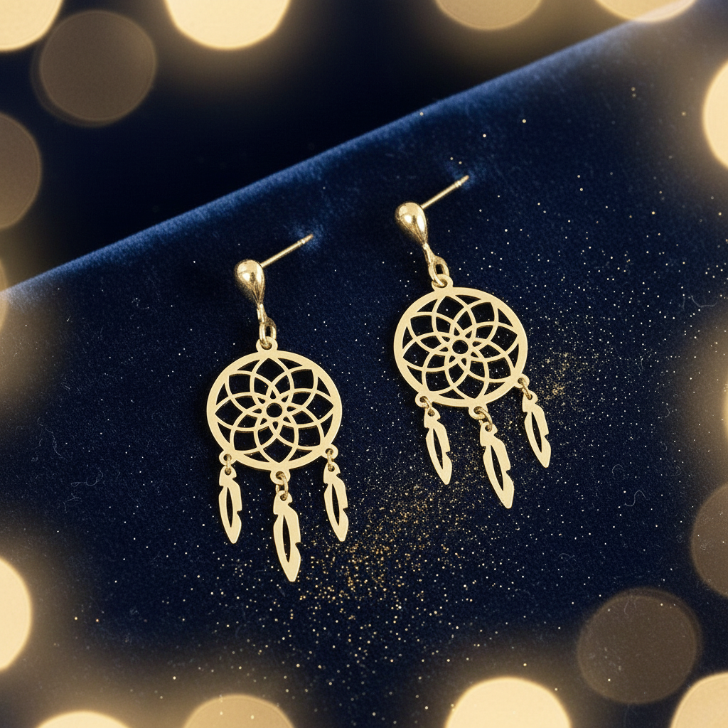 Gold Bokeh Flat Lay