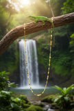 Gold chain lizard waterfall new generation