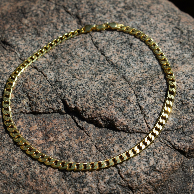 Gold Chain on Rock - Exact Design Version 3