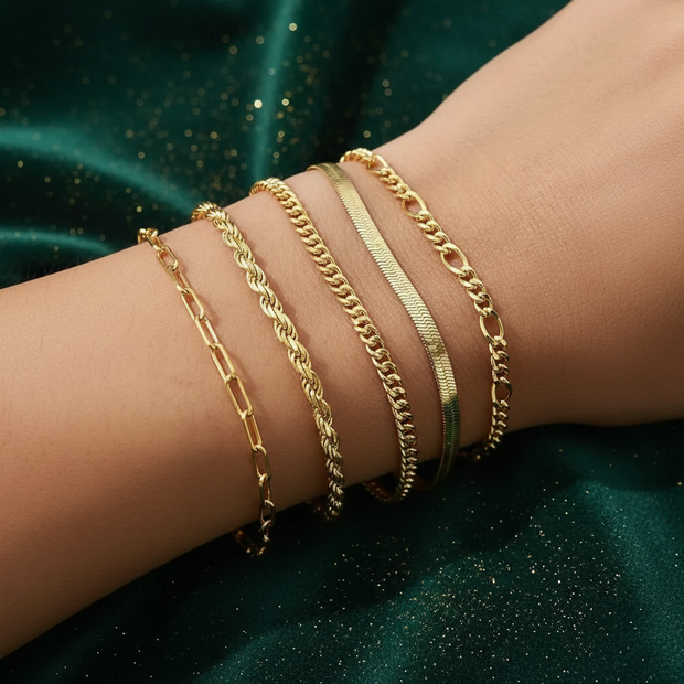 Gold Chain Stack V2