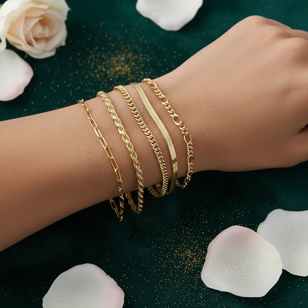 Gold Chain Stack V3
